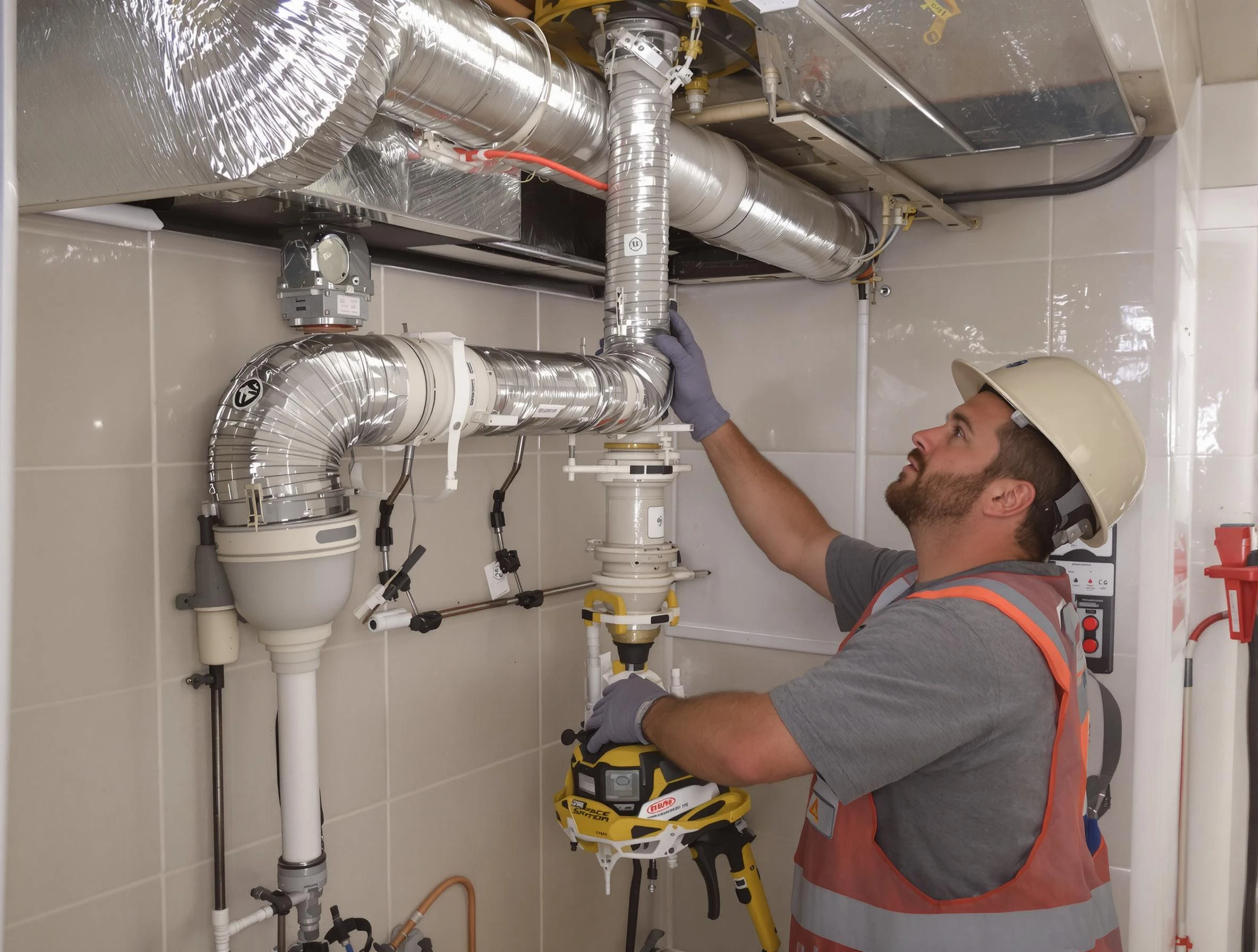 Garden Grove Dryer Vent Cleaning expert performing professional dryer vent repair and installation in Garden Grove